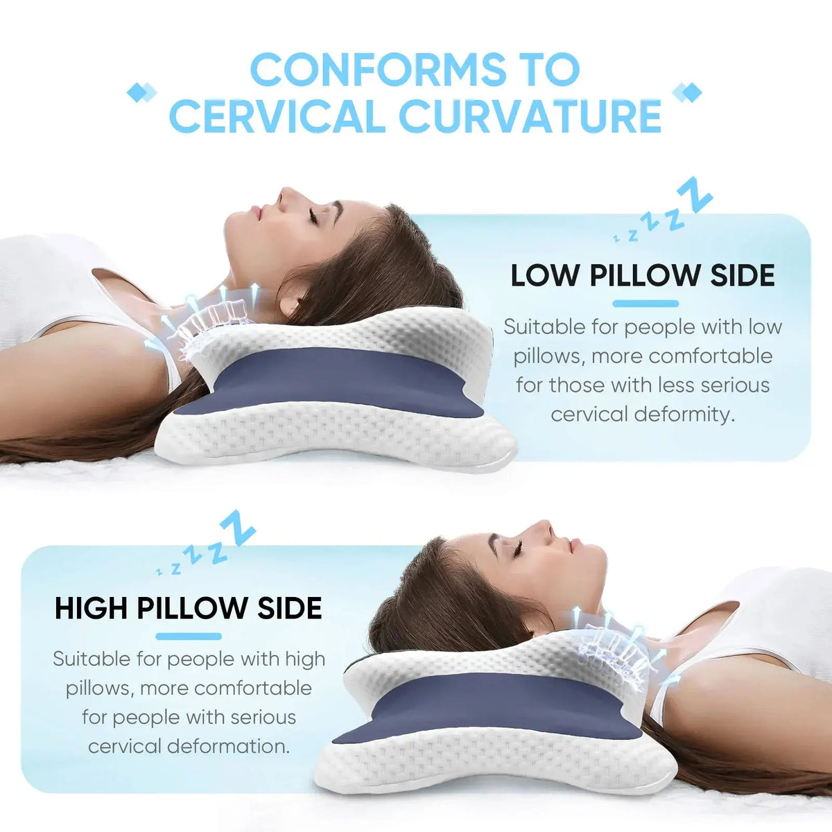 Ergonomic Memory Foam Pillow