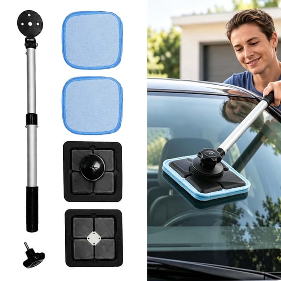 Double Sided Magnetic Windshield Cleaning Kit