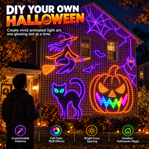 LED Halloween&Christmas Curtain Lights
