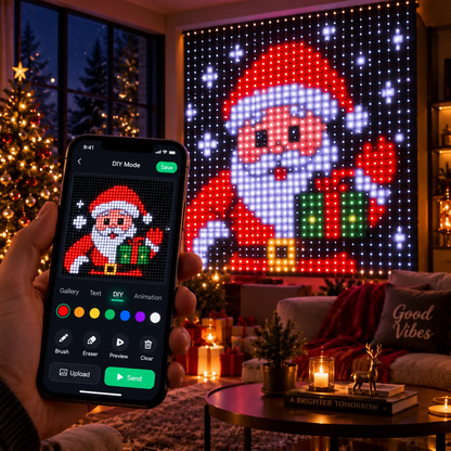 🎄✨Christmas LED House Net & Smart Outdoor Wall Curtain Light & Christmas Tree Lights