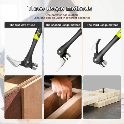 16 oz Claw Hammer with Magnetic Nail Starter and Rip Claw, 1-4 Pcs