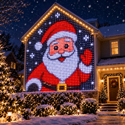 🎄✨Christmas LED House Net & Smart Outdoor Wall Curtain Light & Christmas Tree Lights