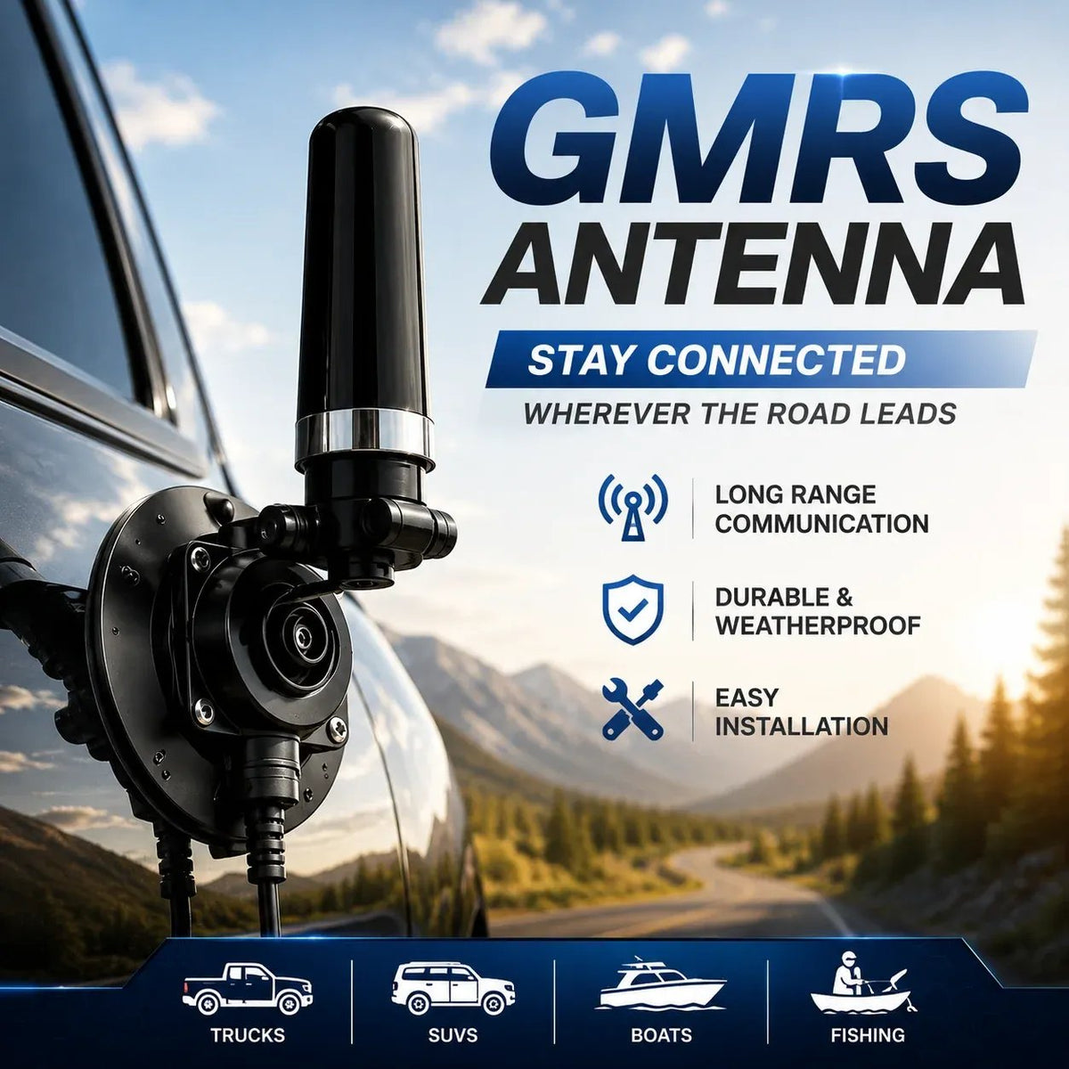 💯🔥 50% OFF - Universal GMRS Antenna Mount