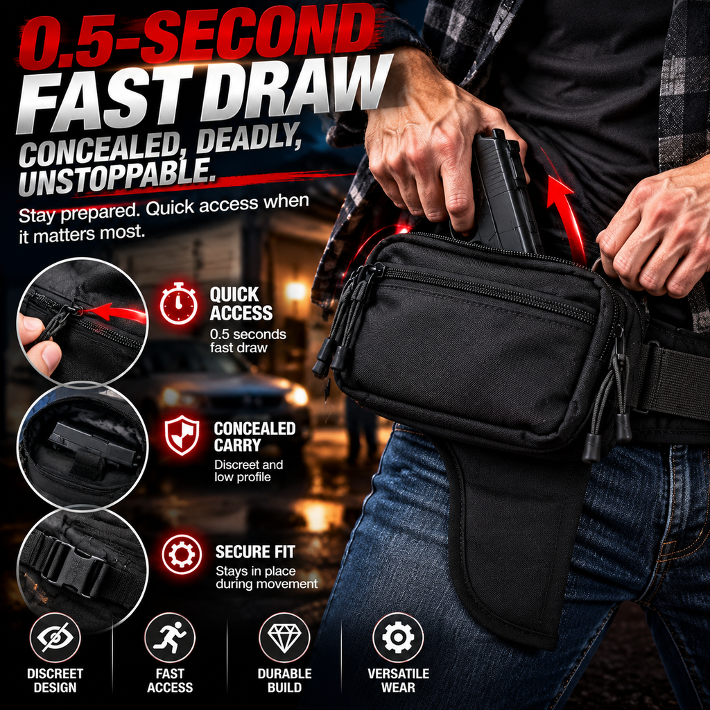 Tactical Concealed Carry Fanny Pack