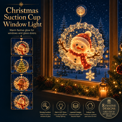 ZavenastoreTM⭐ Christmas Suction Cup Window Light