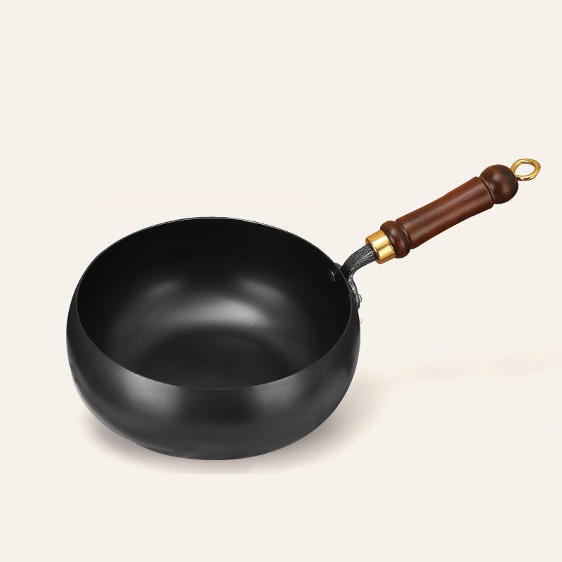 Non coated and non stick household iron pot