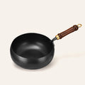 Non coated and non stick household iron pot