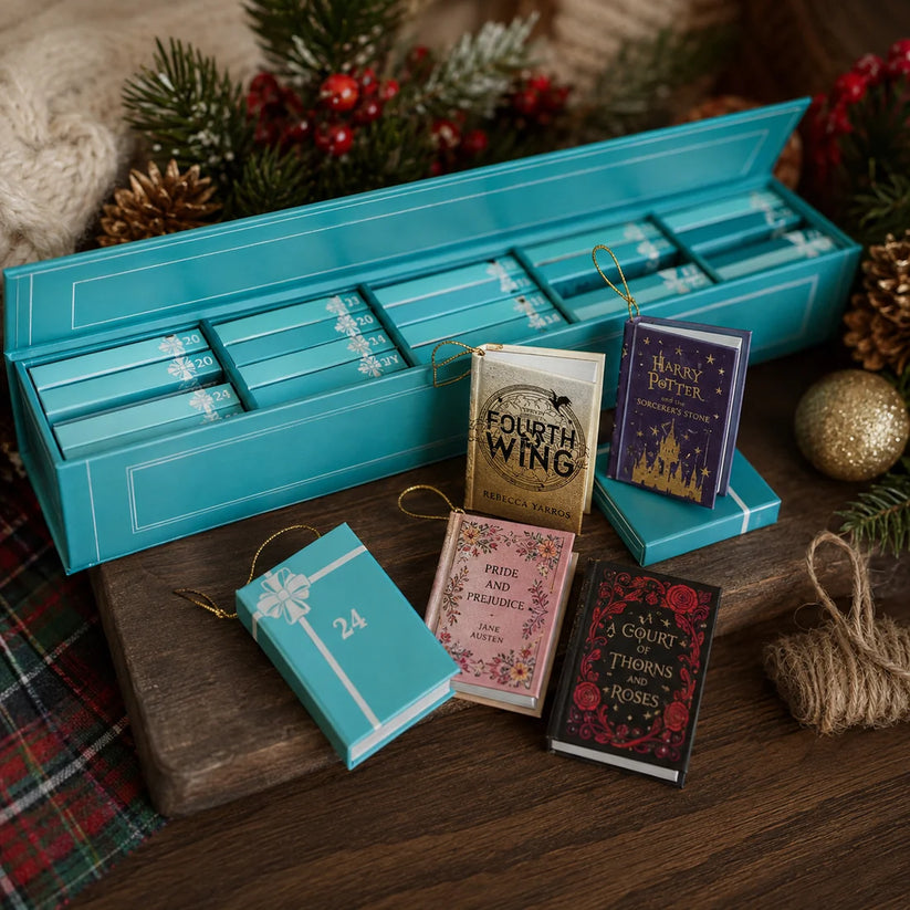 2026 Mini Book Advent Calendar – 24 Christmas Ornaments for Book Lovers