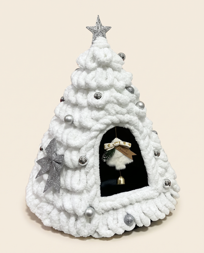 ZavenastoreTM Christmas Tree Cat House — Hand-Crocheted