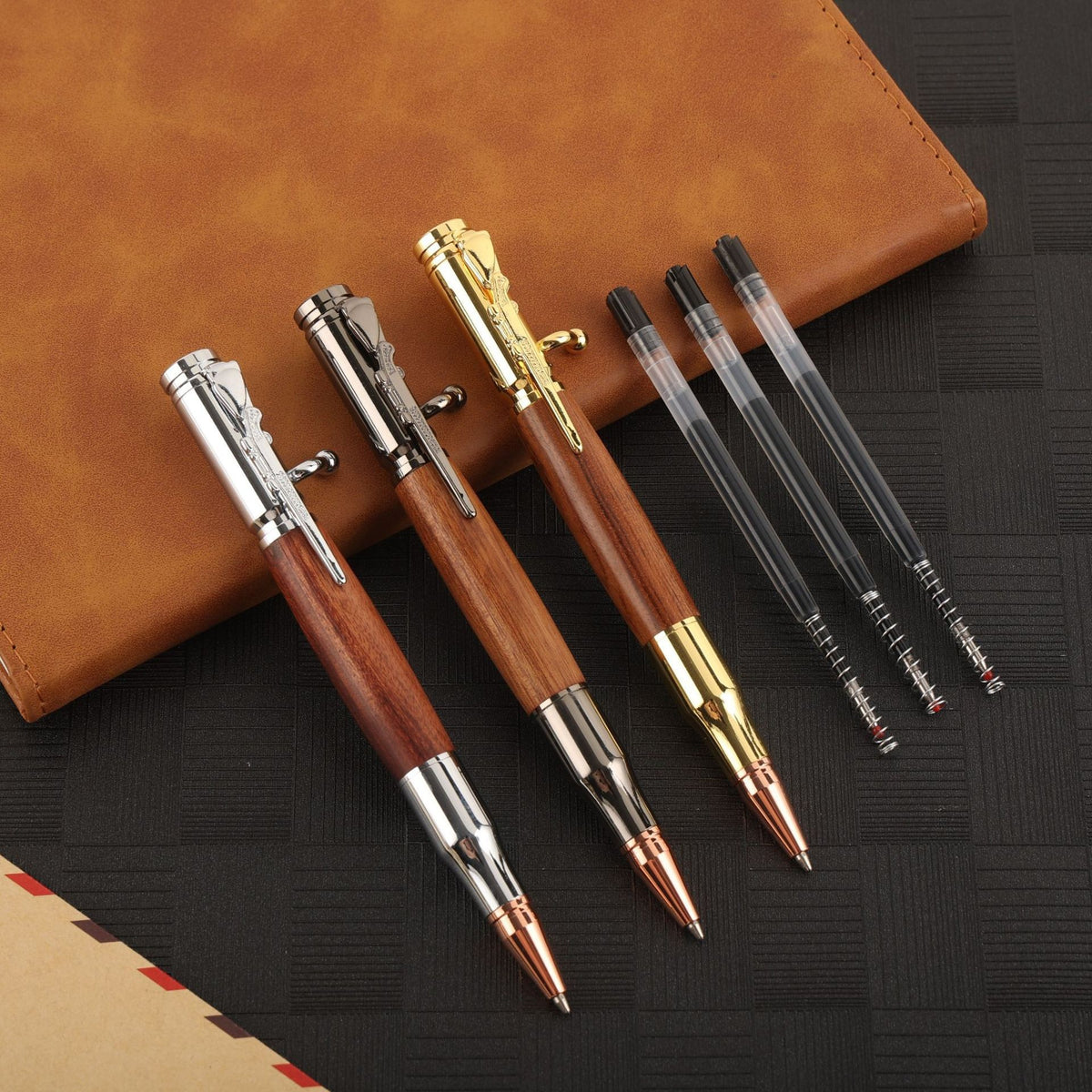 🖊100% Handmade Bolt Action Wooden Bullet Pen