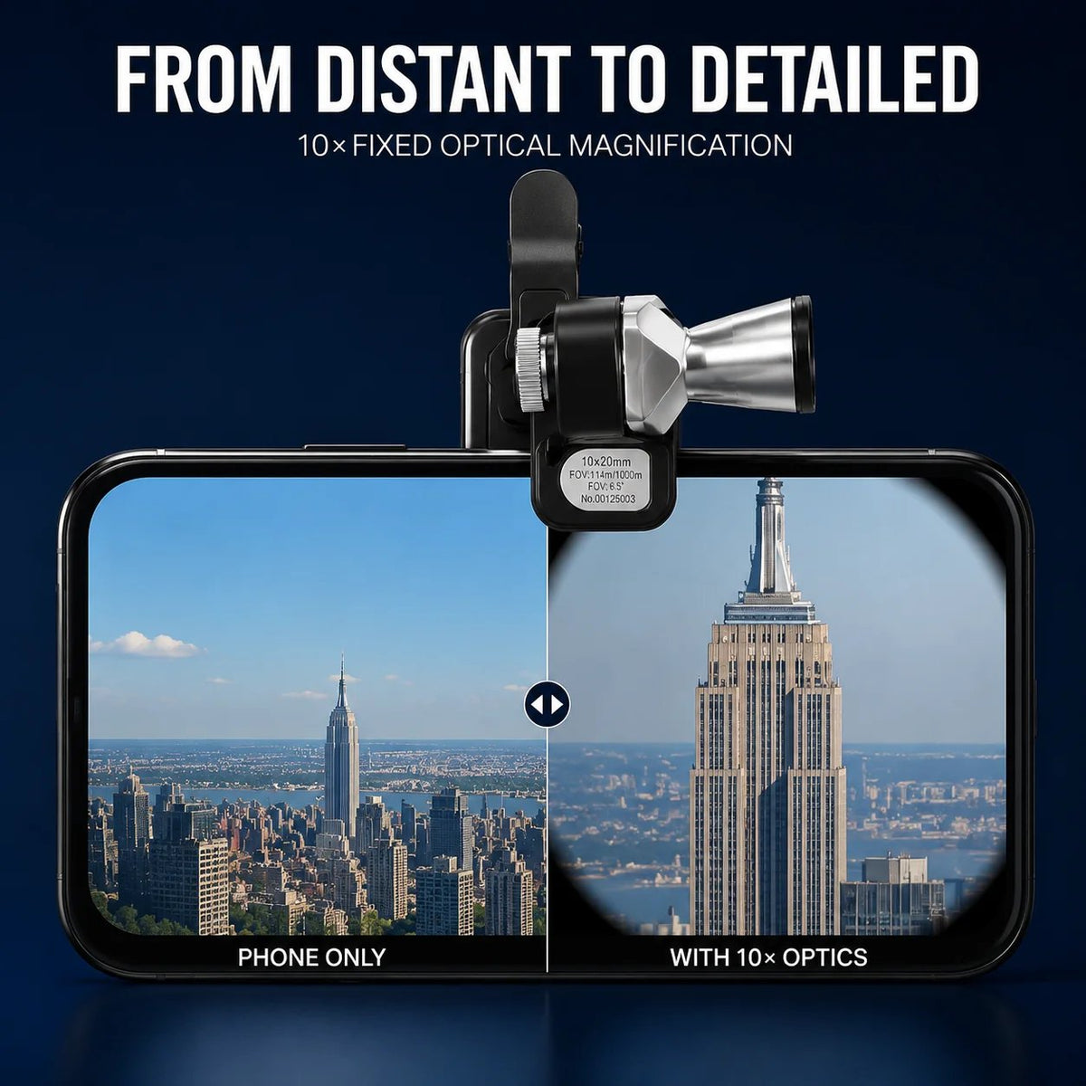 🔥 Last Day 49% OFF 🔭 10×20 Mini Monocular Phone Telescope