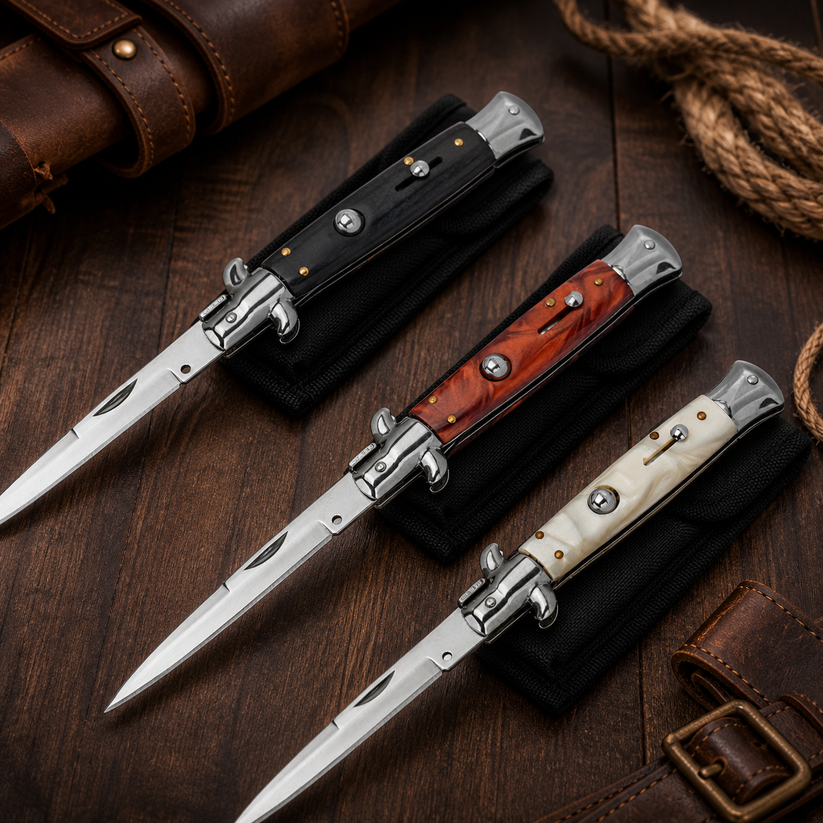 Vintage Stiletto Folding Pocket Knife