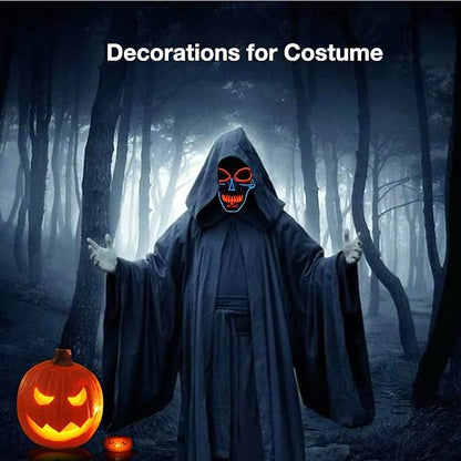Halloween Cold Light Line Skull Luminous Mask