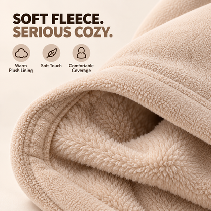 3-in-1 Winter Fleece Balaclava Hood - Warm Face, Ear & Neck Cover