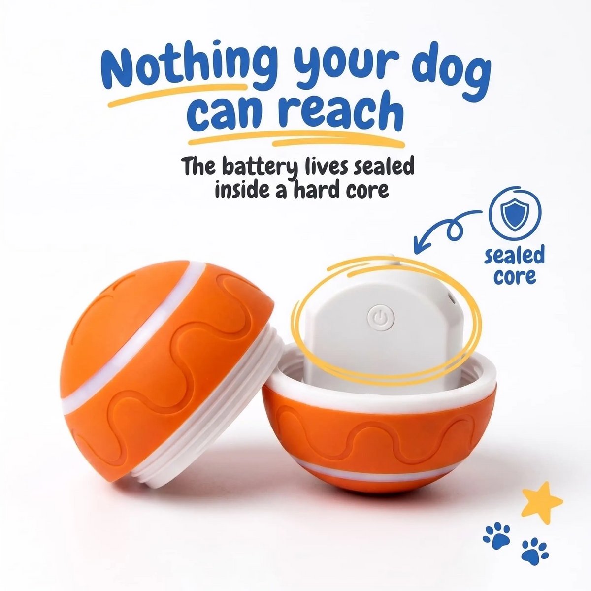 USB Rechargeable Automatic Dog Ball Toy