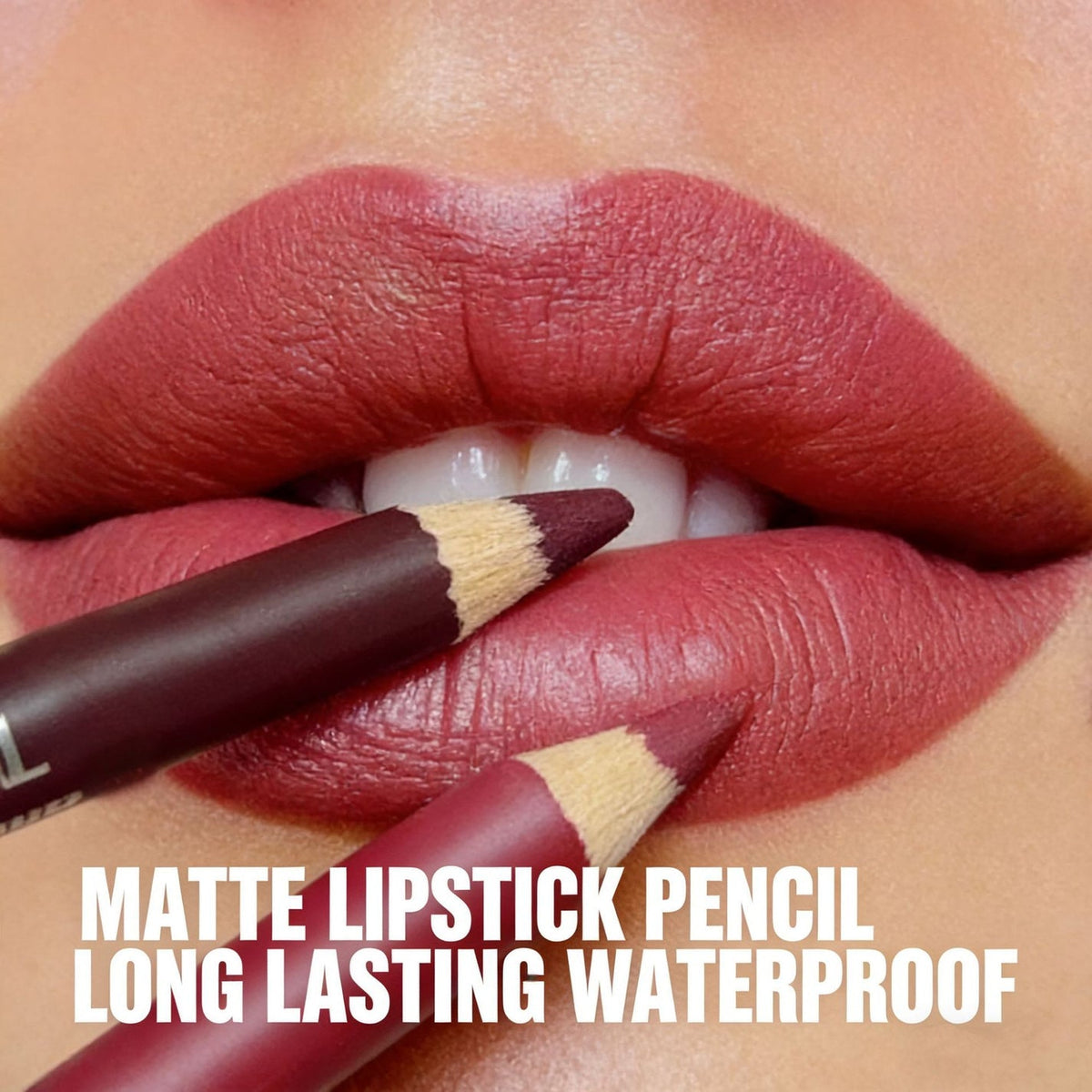 👄12Pcs Matte Lip Liner With Sharpener Set Waterproof Smudgeproof Precise Contour Lipstick Pens