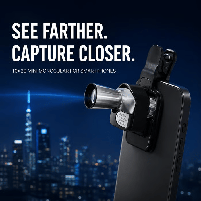 🔥 Last Day 49% OFF 🔭 10×20 Mini Monocular Phone Telescope