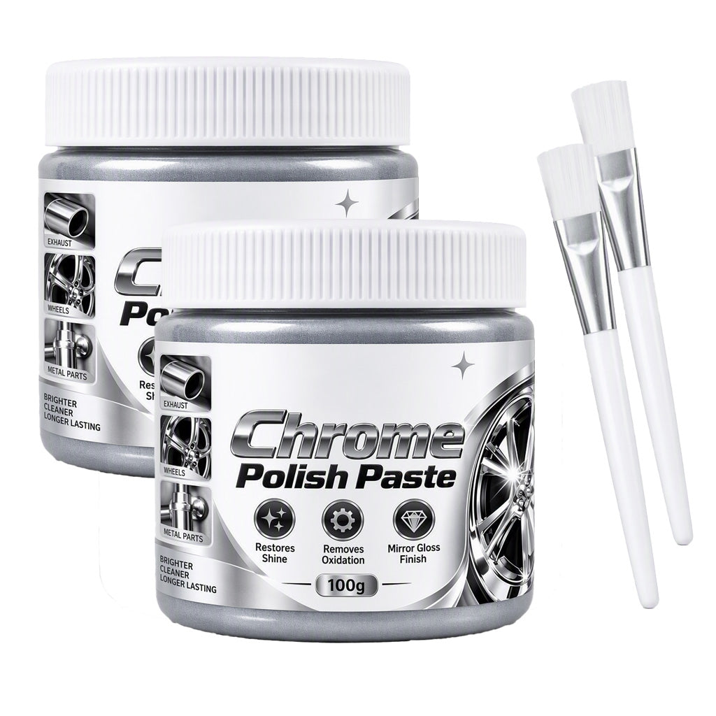 ✨Metal Chrome Polish & Restorer Paste with Brush